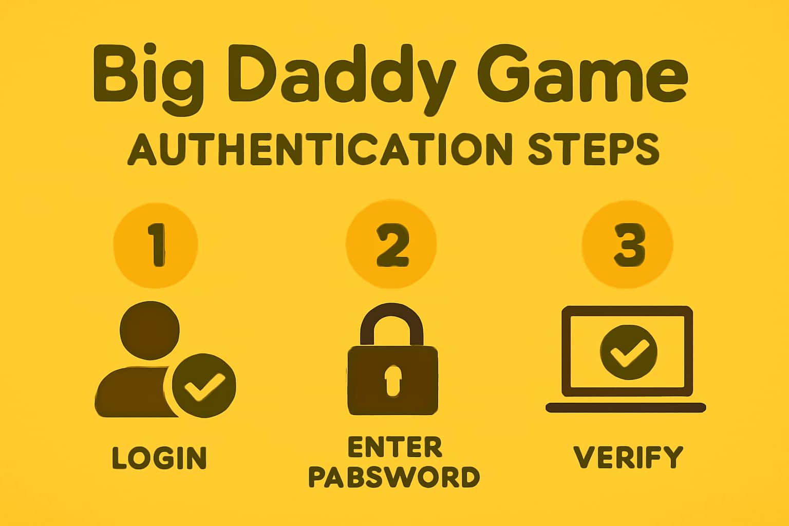 Visual representation of Big Daddy Game Authentication Steps, showcasing user-friendly access protocols.