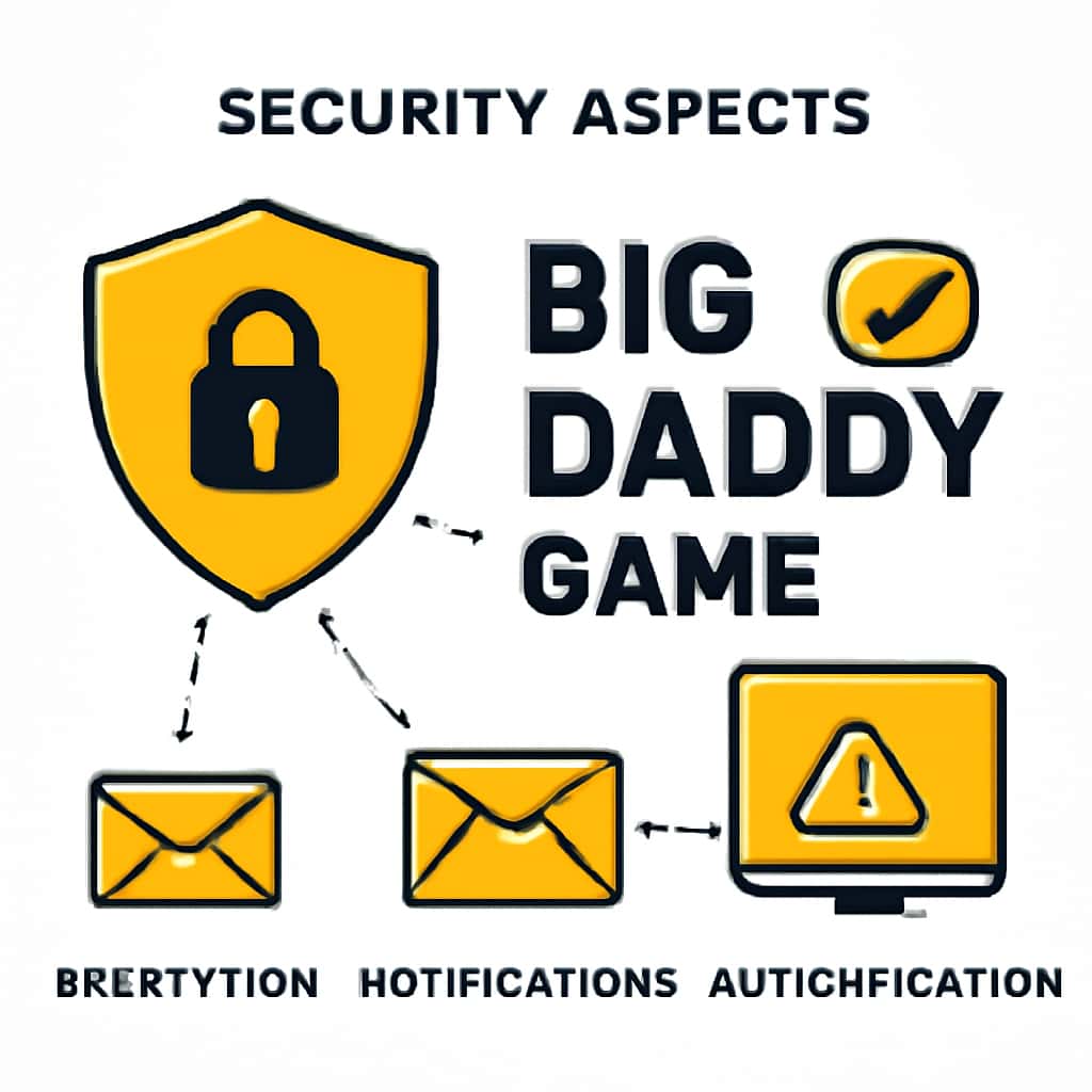 Diagram explaining Big Daddy Game security notices.