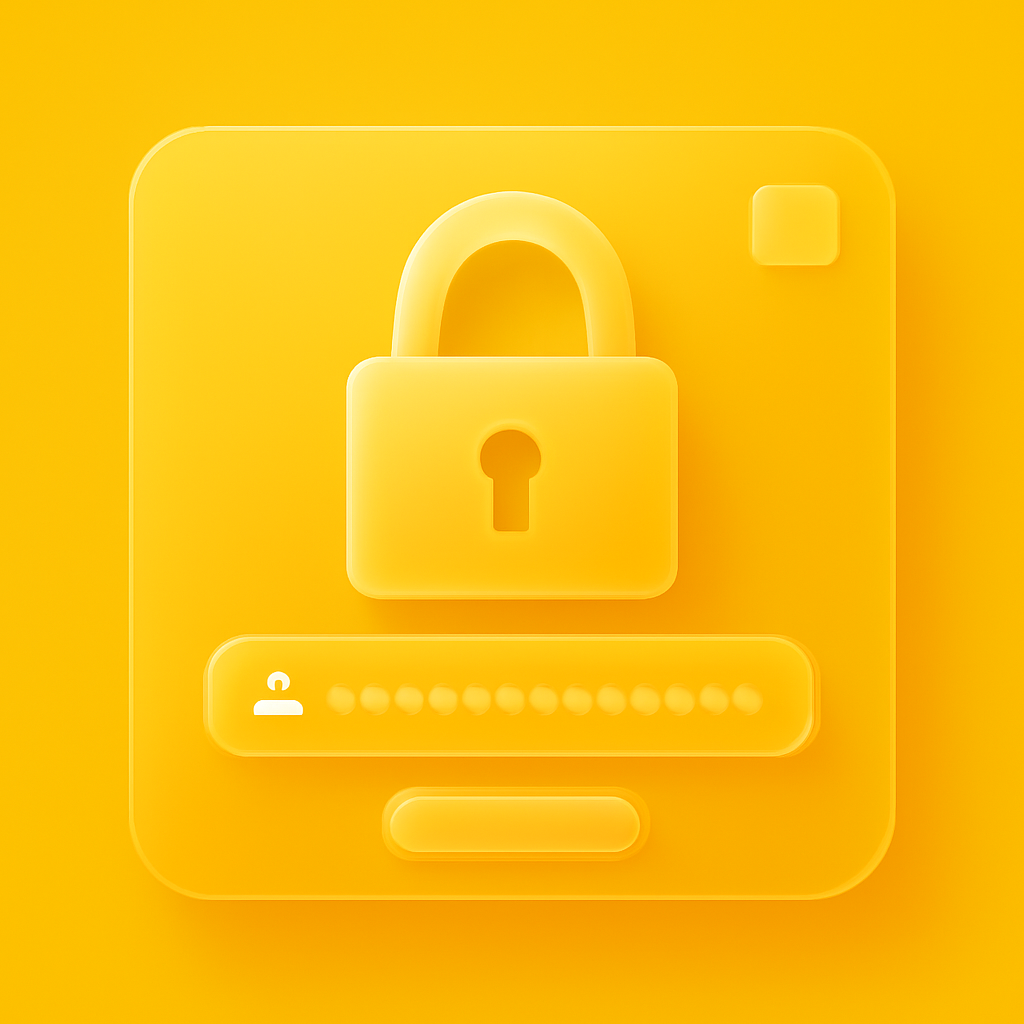 Educational illustration on account security measures.