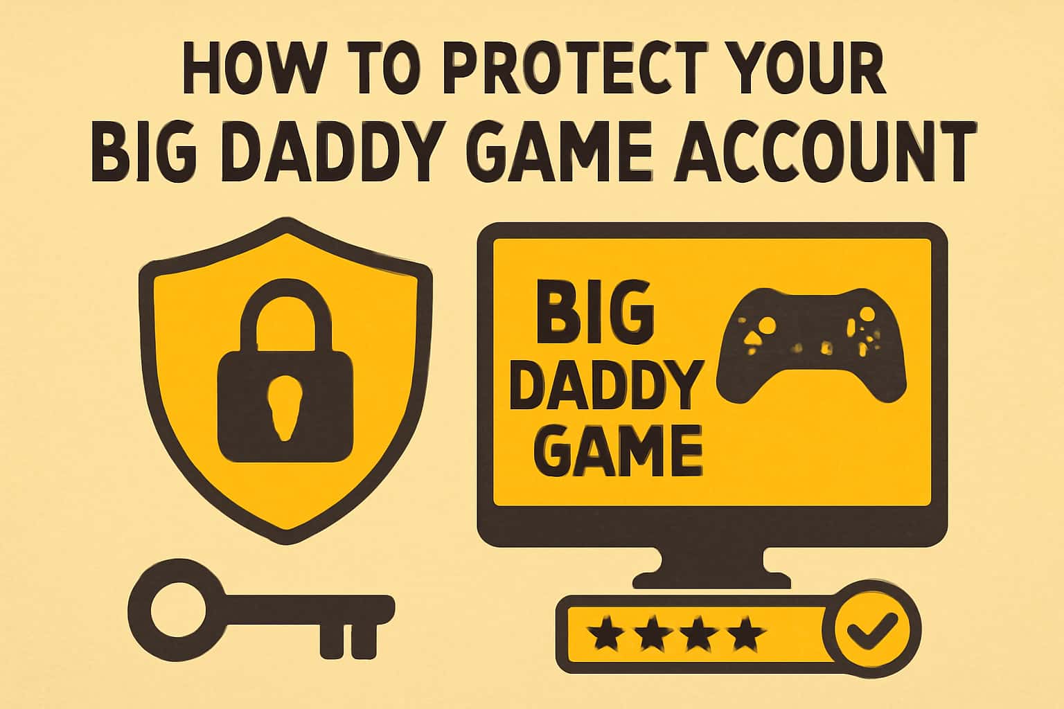 Informational graphic on securing a gaming account.