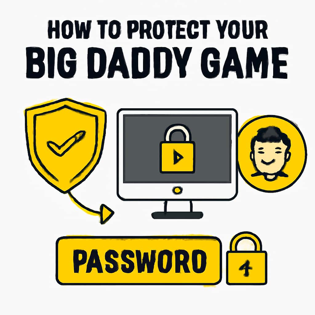 Educational illustration on account security measures.