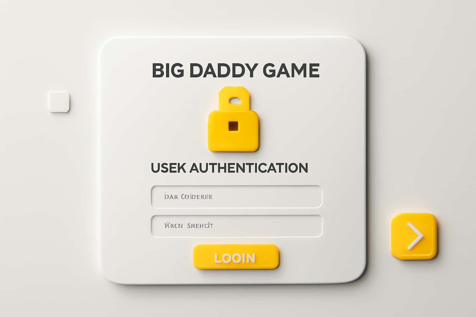 Big Daddy Game User Authentication Interface