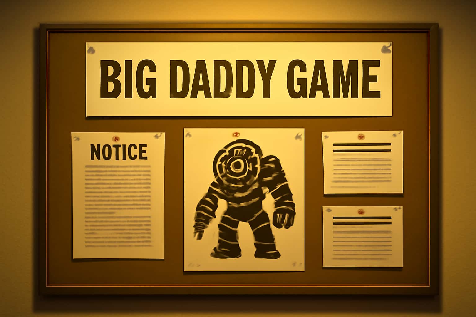 Illustration of the Latest Big Daddy Game Notices in a secure access context.